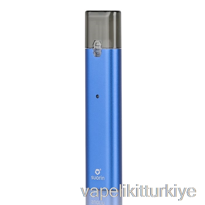 Vape Elektronik Sigara Suorin Ishare Tek Taşınabilir Pod Kiti Metal Baskı - Mavi
